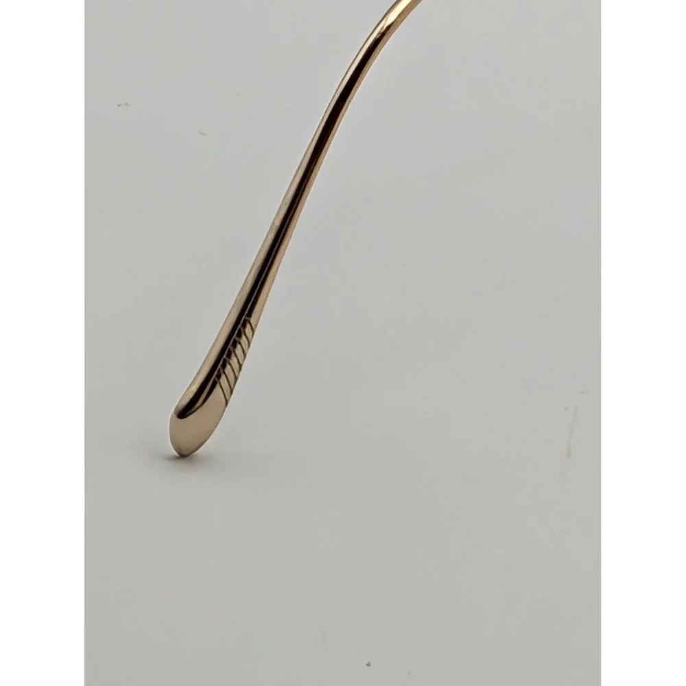 Rag & Bone RNB3028 Blue Gold Eyeglasses Frames Only 55-17 Geometric Metal Womens